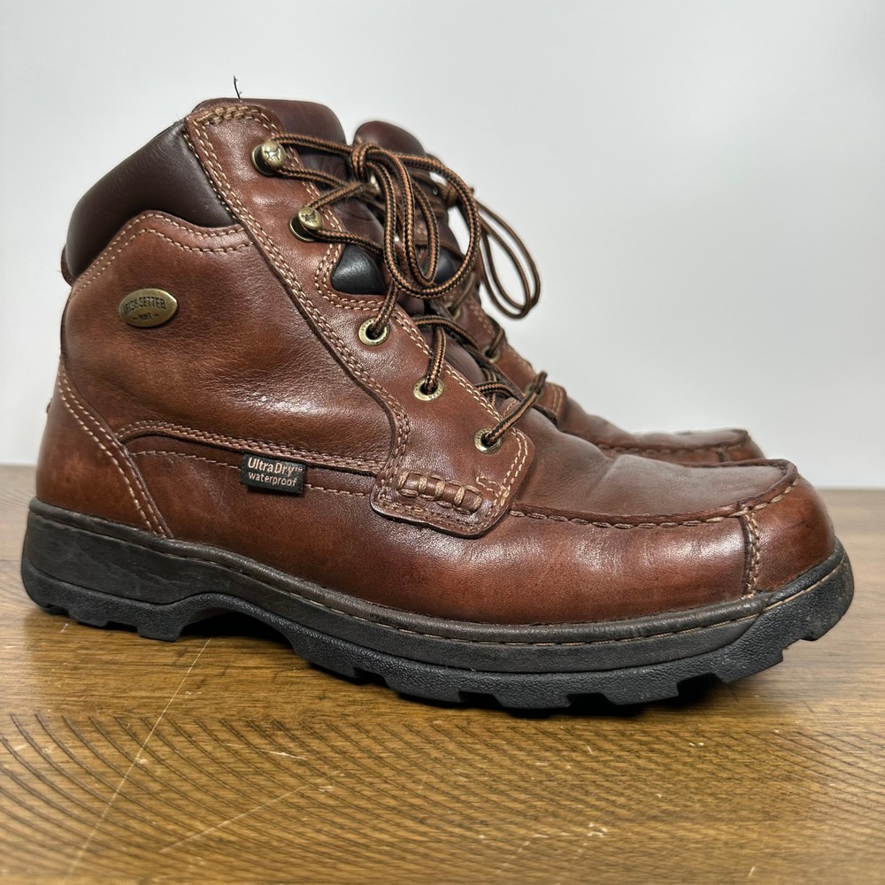 Irish Setter Boots Mens 10 D Brown Leather 3875 UltraDry Waterproof Hunting Moc
